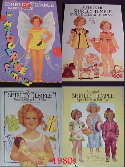 shirley temple paper dolls in full color