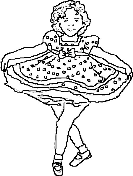 Shirley Temple Coloring Pages