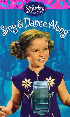 Shirley Temple SingALong is highly recommended, it allows you to sing with Shirley, and has easy to read words rolling across the screen as Shirley sings her songs